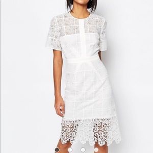 Whistles lace dress - White, US 8